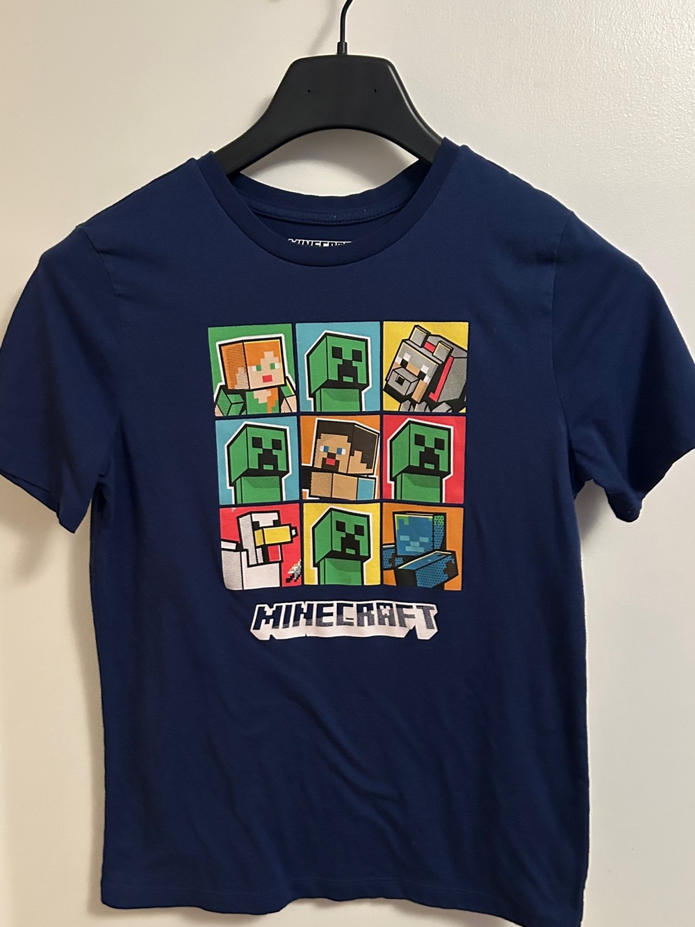 Minecraft Graphic Navy Blue Tee